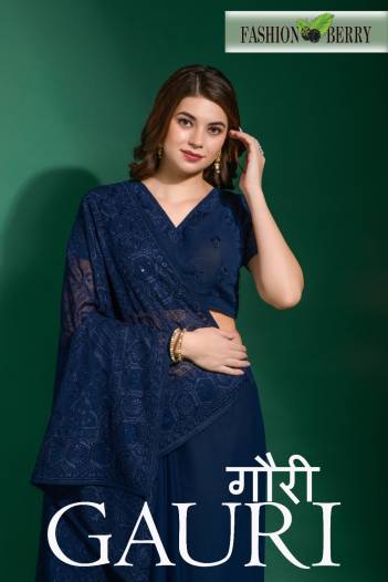 GAURI BY FASHION BERRY HEAVY GEORGETTE SAREES MANUFACTURER IN INDIA